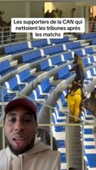 Les supporters de la CAN 2025 nettoient les tribunes après les matchs