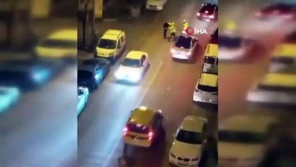 ''Dur'' ihtarından önce araçla sonra yaya olarak kaçtı; polisin açtığı ateş bile durdurmadı!