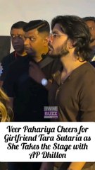 Veer Pahariya Cheers for Girlfriend Tara Sutarua at AP Dhillon concert