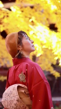 Promenade d’automne en kimono | Autumn Kimono Walk | 着物で歩く秋