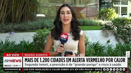 Alerta vermelho de calor atinge 1.200 municípios e capitais do país