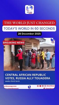 Central African Republic votes, Russia ally Touadera seeks third term.