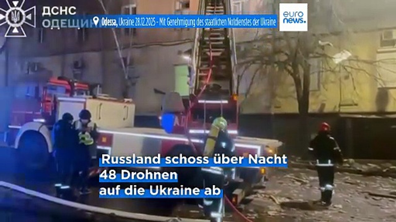 Russische Nachtangriffe auf die Ukraine fordern einen Toten und fünf Verletzte