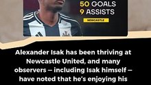 Alexander Isak is enjoying football at Newcastle even more than he did at Real Sociedad #football