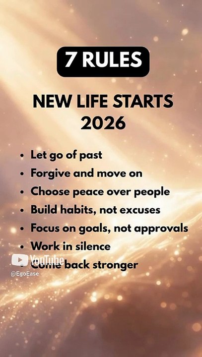 7 Life Rules to Follow in 2026