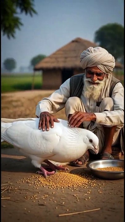 Kisan Aur Kabutar Ek Dil Chhoo Lene Wali Kahani 💔🕊️ #pigeon #emotional #ai #youtubeshorts #viral Must watch.The end of kissan👩‍🌾.Funny🤣 ai kissan and pigeon story.#tiktok #viral #ai #cartoon #kids #funny #pumpkinpatronpals #foryou #cute #animahal010