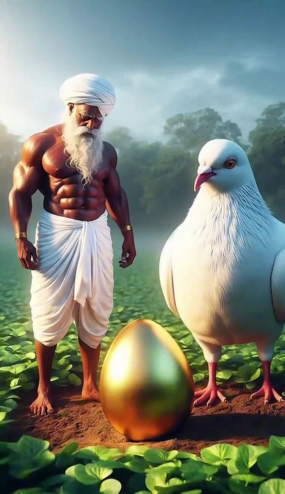 Kisan Aur Kabutar Ek Dil Chhoo Lene Wali Kahani 💔🕊️ #pigeon #emotional #ai #youtubeshorts #viral Must watch.The end of kissan👩‍🌾.Funny🤣 ai kissan and pigeon story.#tiktok #viral #ai #cartoon #kids #funny #pumpkinpatronpals #foryou #cute #animahal010