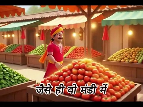 A Shopkeeper buying a dancing vegetables|Vegetables Dance Moment
