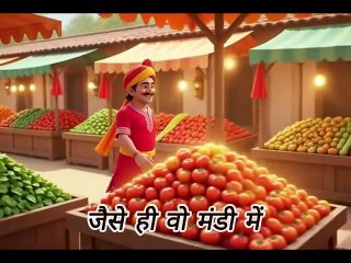 A Shopkeeper buying a dancing vegetables|Vegetables Dance Moment