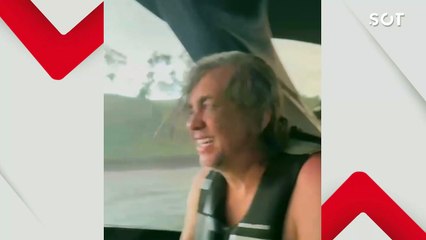 Temporal repentino assusta empresário durante passeio de barco em lago de Boa Vista da Aparecida