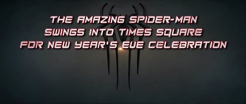 The Amazing Spider-Man : Le Destin d'un héros - Promo Spider-Man sur Time's Square pour fêter la nouvelle année [VO|HD720p]
