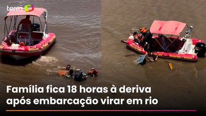 Tempestade vira embarcação e família passa mais de 18 horas à deriva no Rio Paraná