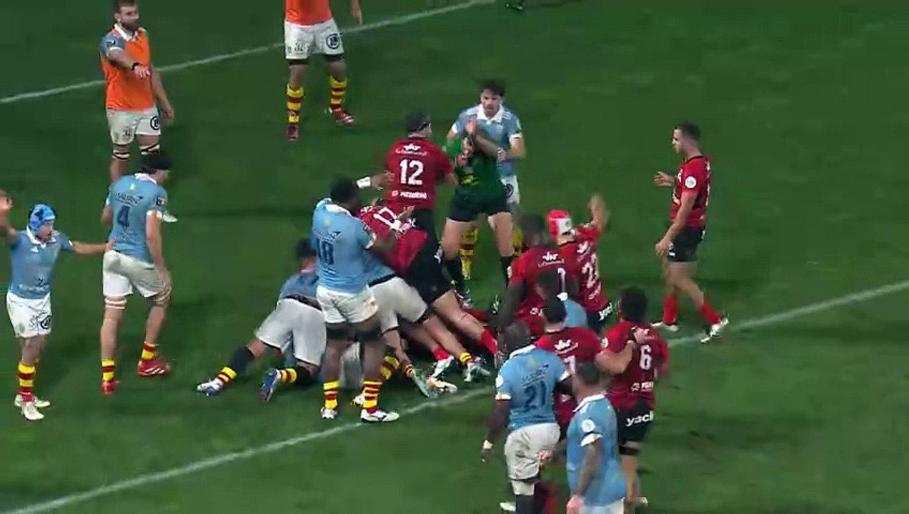 TOP 14 - Essai de Esteban ABADIE (RCT) - RC Toulon - USA Perpignan