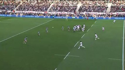 TOP 14 - Essai de Clément MONDINAT (SP) - Section Paloise - Montpellier Hérault Rugby