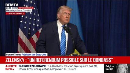 Plan de paix pour l'Ukraine: "La Russie et l'Ukraine veulent que la guerre s'arrête", déclare Donald Trump
