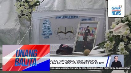 66-anyos na lalaki sa Pampanga, patay matapos tamaan ng ligaw na bala noong bisperas ng Pasko | Unang Balita