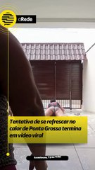 Mulheres viralizam ao gravarem brincadeira para aliviar o calor no PR