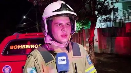 Tenente destaca rápida ação dos Bombeiros em evitar alastramento do fogo em residência no Centro