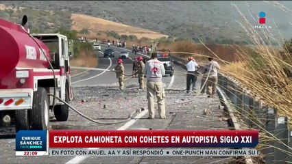 Explota camioneta con cohetes | Noticias Fin de Semana