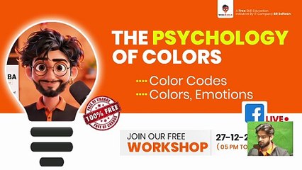 ( 27th Dec ) Free Graphic Design Workshop – Colors & Design Psychology