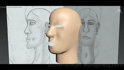 Flame: 3DS MAX Practice Polygon Modeling Head Model Video #58 (12-28-2025)