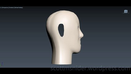 Flame: 3DS MAX Practice Polygon Modeling Head Model Video #62 (12-28-2025)
