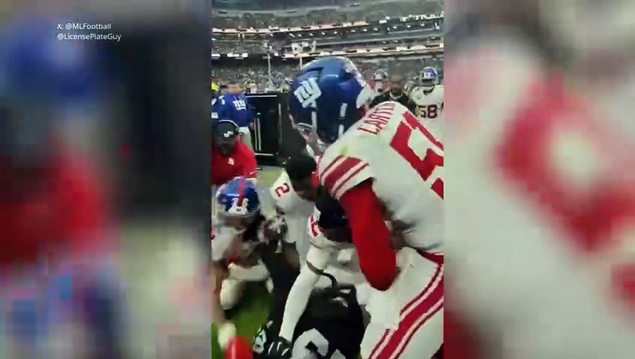 Fan narrates Raiders vs. Giants brawl, leaving everyone stunned