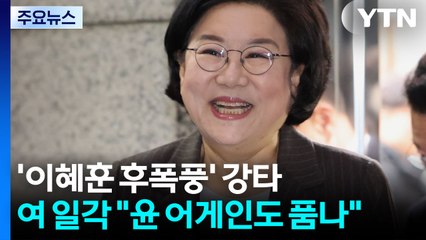정치권 '이혜훈 후폭풍'..."윤 어게인도 품나" VS "방패용 물타기" / YTN