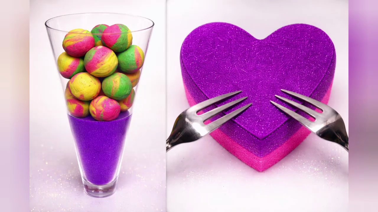 Kinetic Sand Precision Cuts – Satisfying Compilation #056