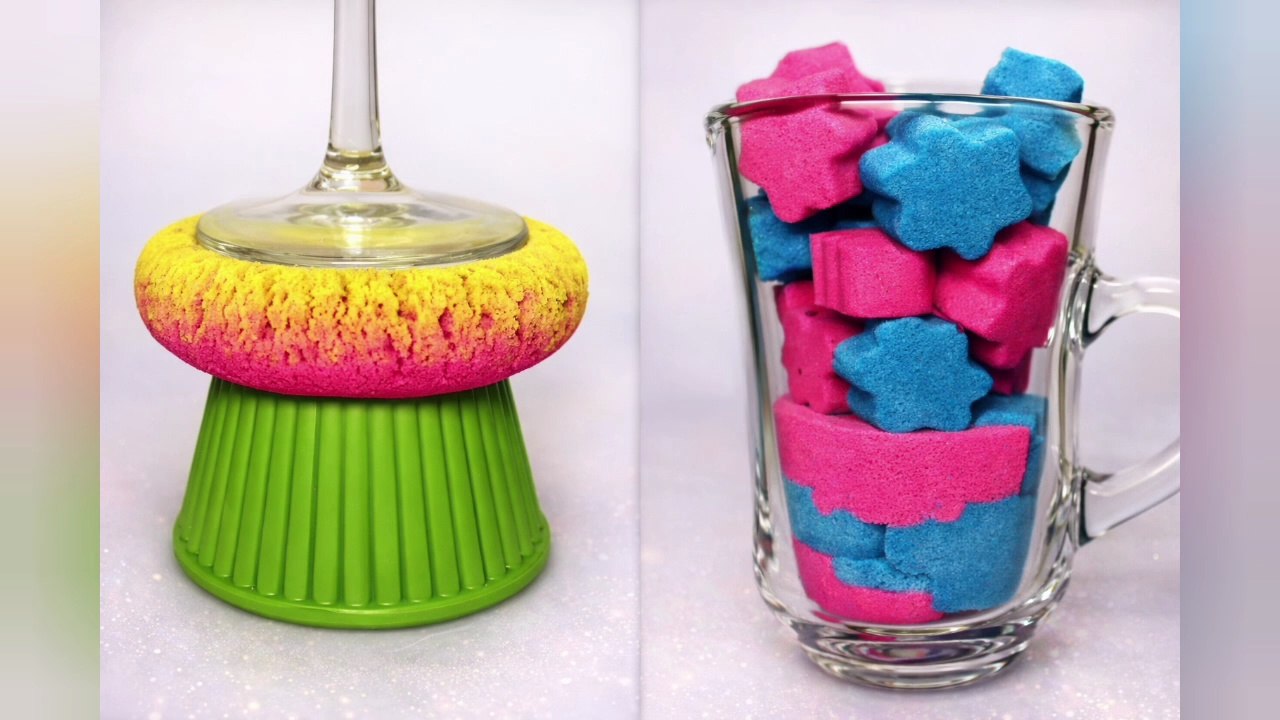 Relaxing Kinetic Sand – Soft Slice & Crunch #057