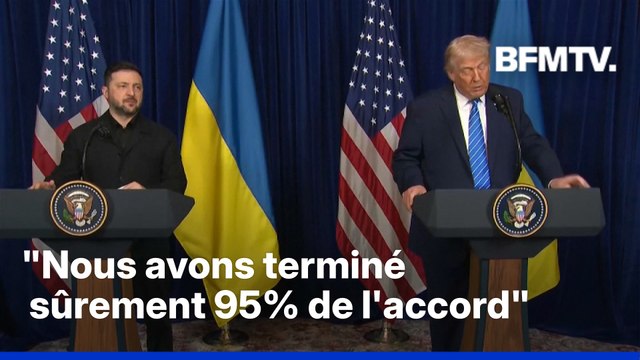 Donald Trump estime avoir fait beaucoup de progrès vers la paix en Ukraine après sa rencontre avec Volodymyr Zelensky