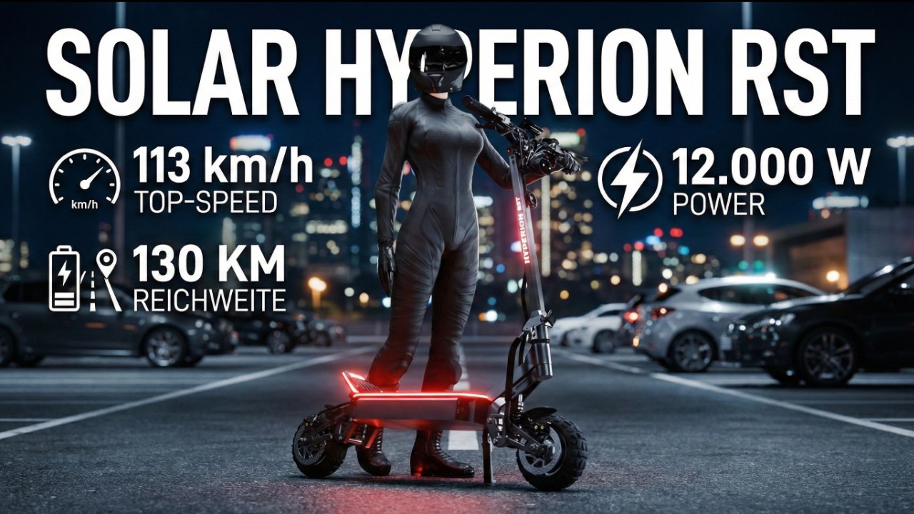 Solar Hyperion RST – 50 kg Monster mit 2 Ladeports & 40 Ah Akku