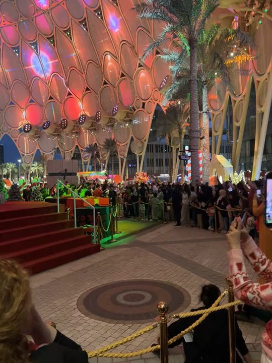 beautiful view of Dubai expo December 2025