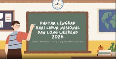 Ini Rincian Libur Nasional dan Cuti 2026