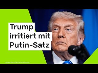 US-Präsident irritiert mit Putin-Satz - Selenskyj-Blick spricht Bände