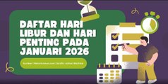 Catat Jadwalnya, Ini Daftar Tanggal Merah dan Hari Penting Januari 2026