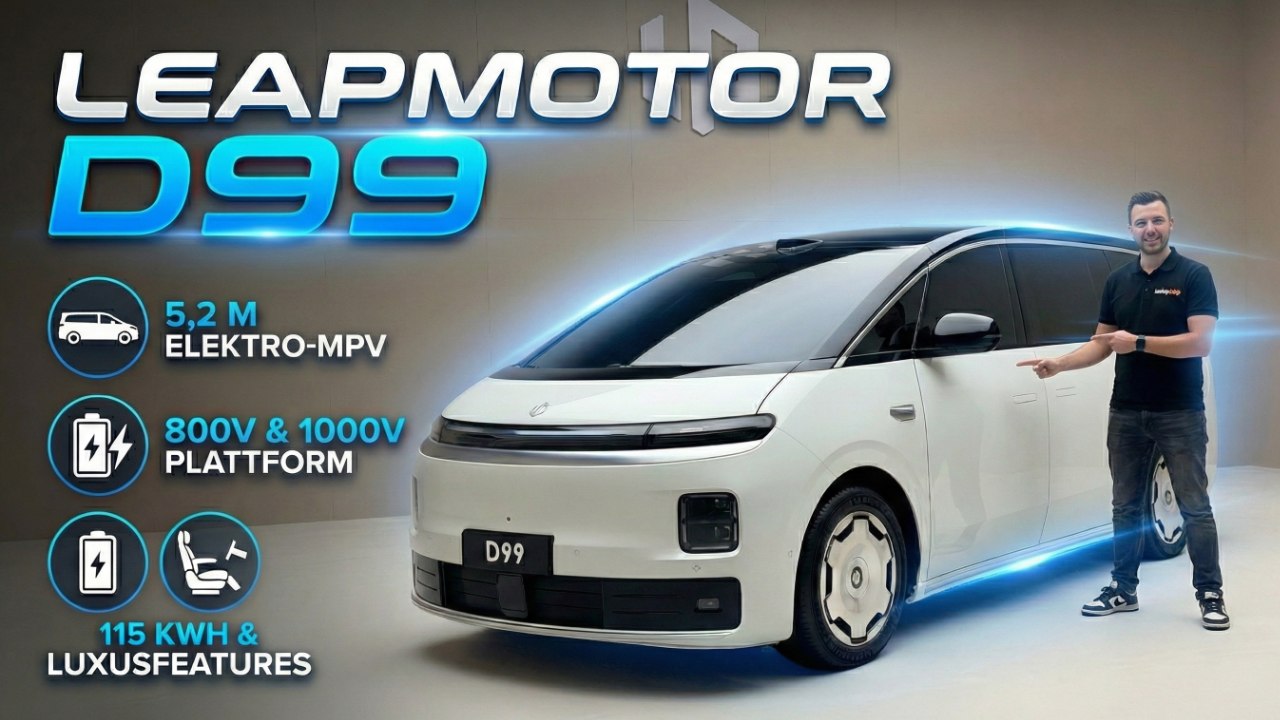 Futuristischer Elektro-Van: Leapmotor D99 mit Luftfederung & KI-Cockpit