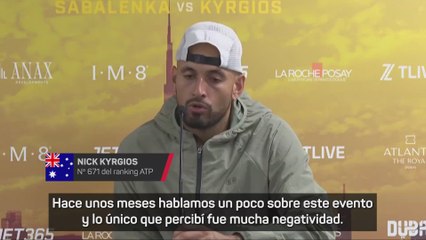 Kyrgios y Sabalenka se revuelven por las críticas a la 'Batalla de los Sexos'