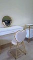 🔥Luxury White & Gold Dressing Table | Stylish Makeup Vanity Setup | Modern Furniture Design 2025