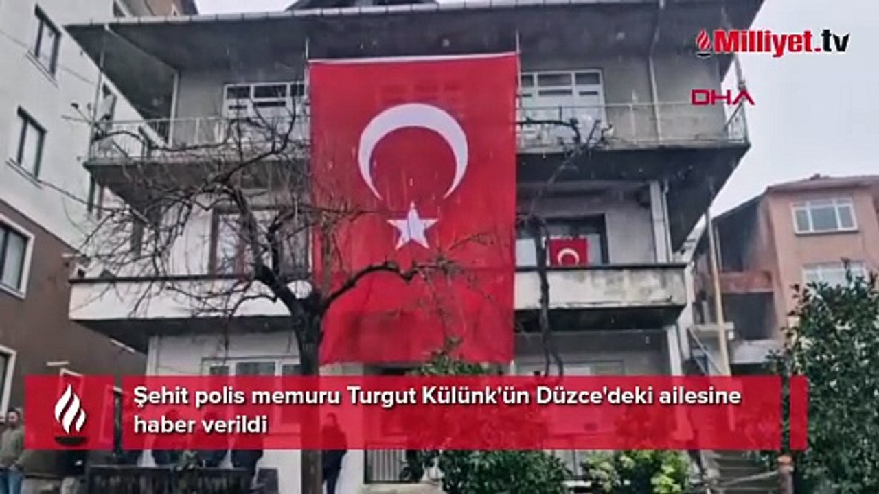 Yalova’da DEAŞ terör örgütüne yönelik operasyon sırasında çıkan çatışmada şehit olan polis memuru Turgut Külünk'ün (50) acı haberi, Düzce'nin Akçakoca ilçesinde yaşayan babası Aydın Külünk (74) ile annesi Kevser Külünk'e (70) verildi.