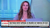 SP deve superar 45 milhões de turistas em 2025: o que explica esse recorde? Especialista comenta