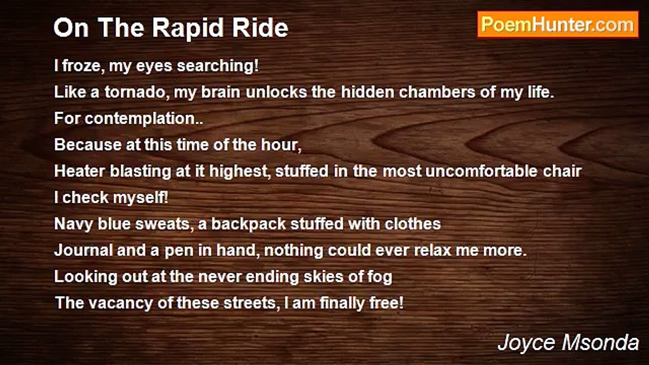 Joyce Msonda - On The Rapid Ride