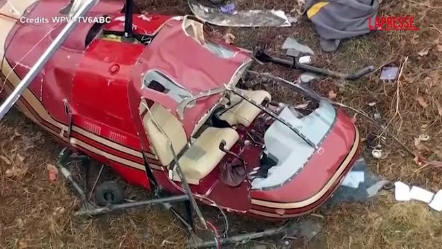 New Jersey, scontro in volo tra due elicotteri: un morto. Le immagini del disastro