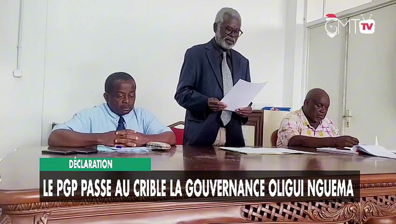 [#Déclaration] Le PGP passe au crible la gouvernance Oligui Nguema