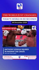 Anthony Joshua injured in Nigeria car crash, with two others dead