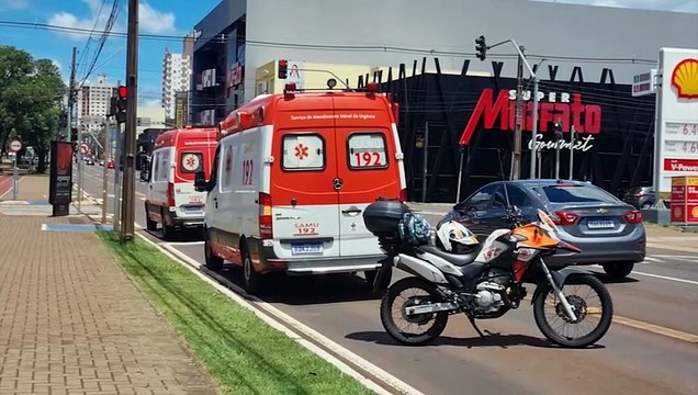 Socorristas realizam manobras por mais de 1 hora mas paciente morre a caminho do Hospital Universitário