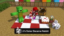 JJ's Sister Became a Ghost friend!? - Minecraft Animation JJ & Mikey
