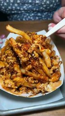 The PATAKA FRIES from Namkeen inside NYC & NJ! 🔥 Sweet, spicy, savory deliciousness! #DEVOURPOWER