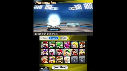 Mario Sports Superstars Tenis (Nintendo 3DS, 2017) - Partido de Exhibición ‐ 29 de Diciembre de 2025