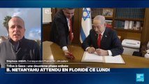 Netanyahu en Floride pour évoquer avec Trump la deuxième phase du plan de paix pour Gaza